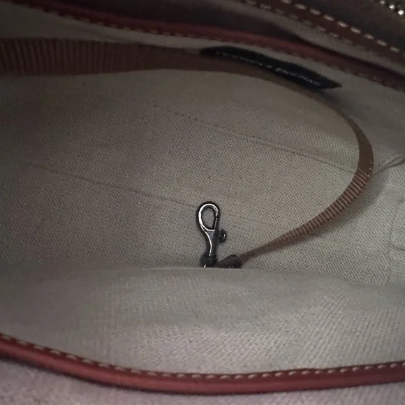 EUC Dooney & Bourke Jean Shoulder Bag with Slim Jean Wristlet - Picture 7 of 10